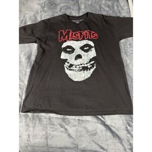 Misfits Skull Graphic Band‎ T-Shirt Mens Medium Black Live Nation Cotton Tee